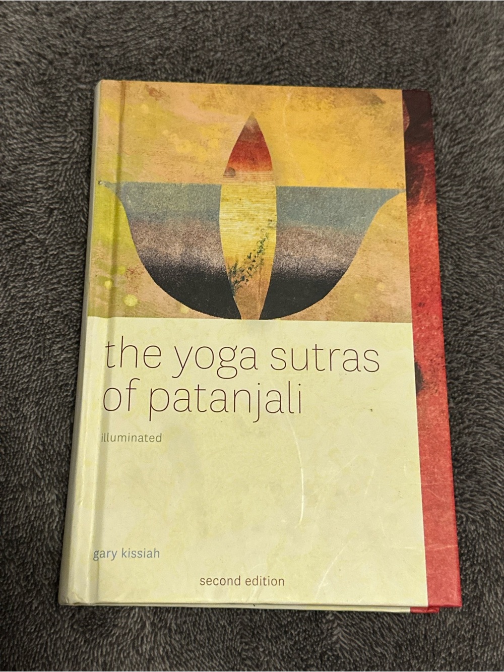 The Yoga Sutras of Patanjali - Illustrated Hardcover, Yellow/Red